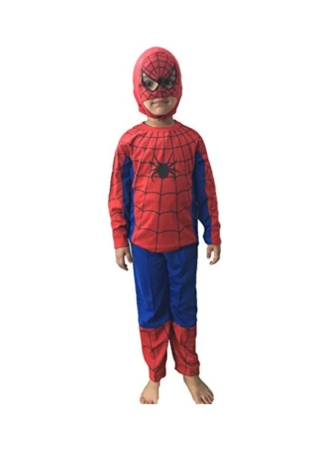 Fancydresswale Superhero Character Costume Set for Kids (Red and Blue, 120 cm) pjsaj