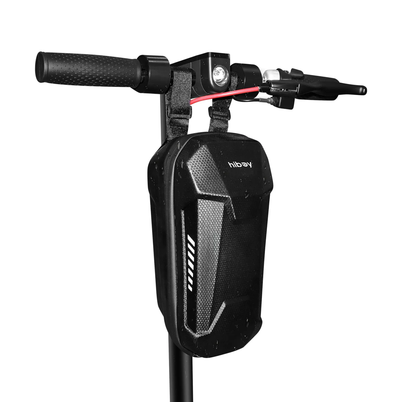 Premium Waterproof Handlebar Storage Bag for Electric Scooter and Bicycle (3L Capacity, Black) v8wr9