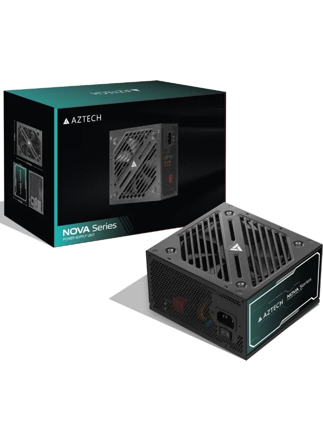 Aztech NOVA 750W ATX Power Supply Unit High Performance Silent 120mm Fan Gaming PC PSU (750W) z5nxl