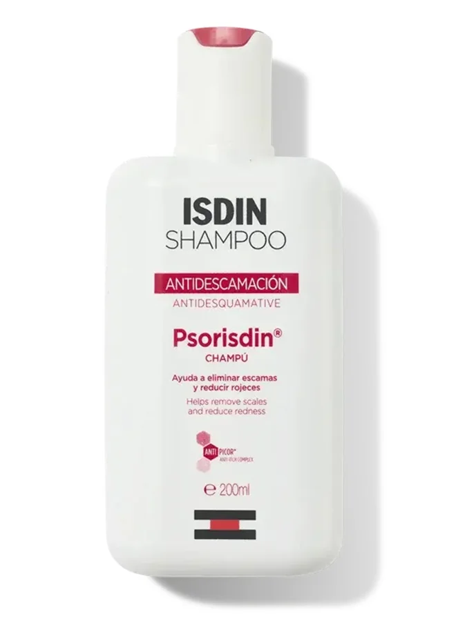 ISDIN Psoriasis Scalp Care Shampoo with 3% Salicylic Acid for Redness and Flaking Relief (200 mL) lqa5k
