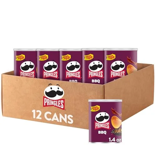 Premium Potato Crisps BBQ Flavor Savory Snack for Office and School (12 Pack, 480g) hsal1