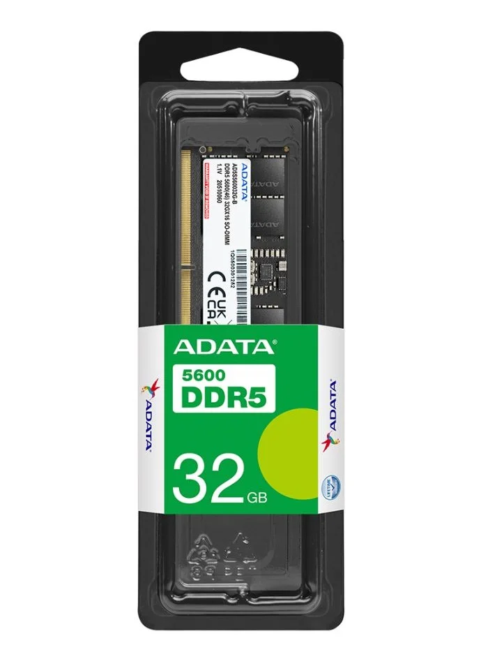 ADATA 32GB DDR5 RAM 5600MHz SO-DIMM Memory Module for Laptop (High-Performance Upgrade) rg09r