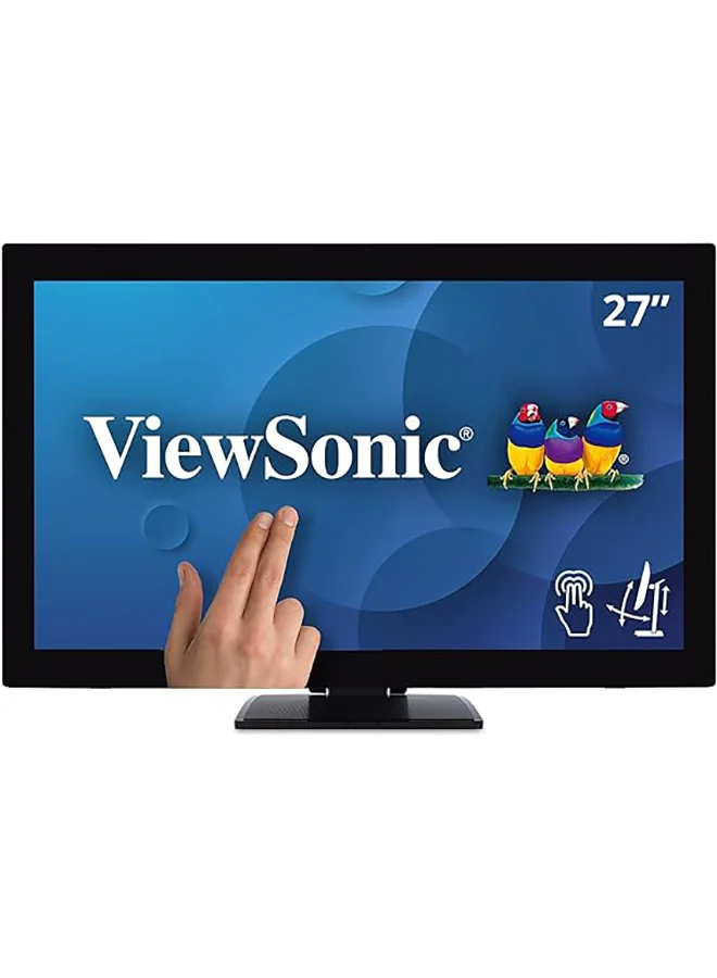 Premium 27-Inch 1080p Full HD Multi-Touch LED Monitor with Advanced Ergonomics HDMI and DisplayPort (Black, 27 Inch) 2g8z8