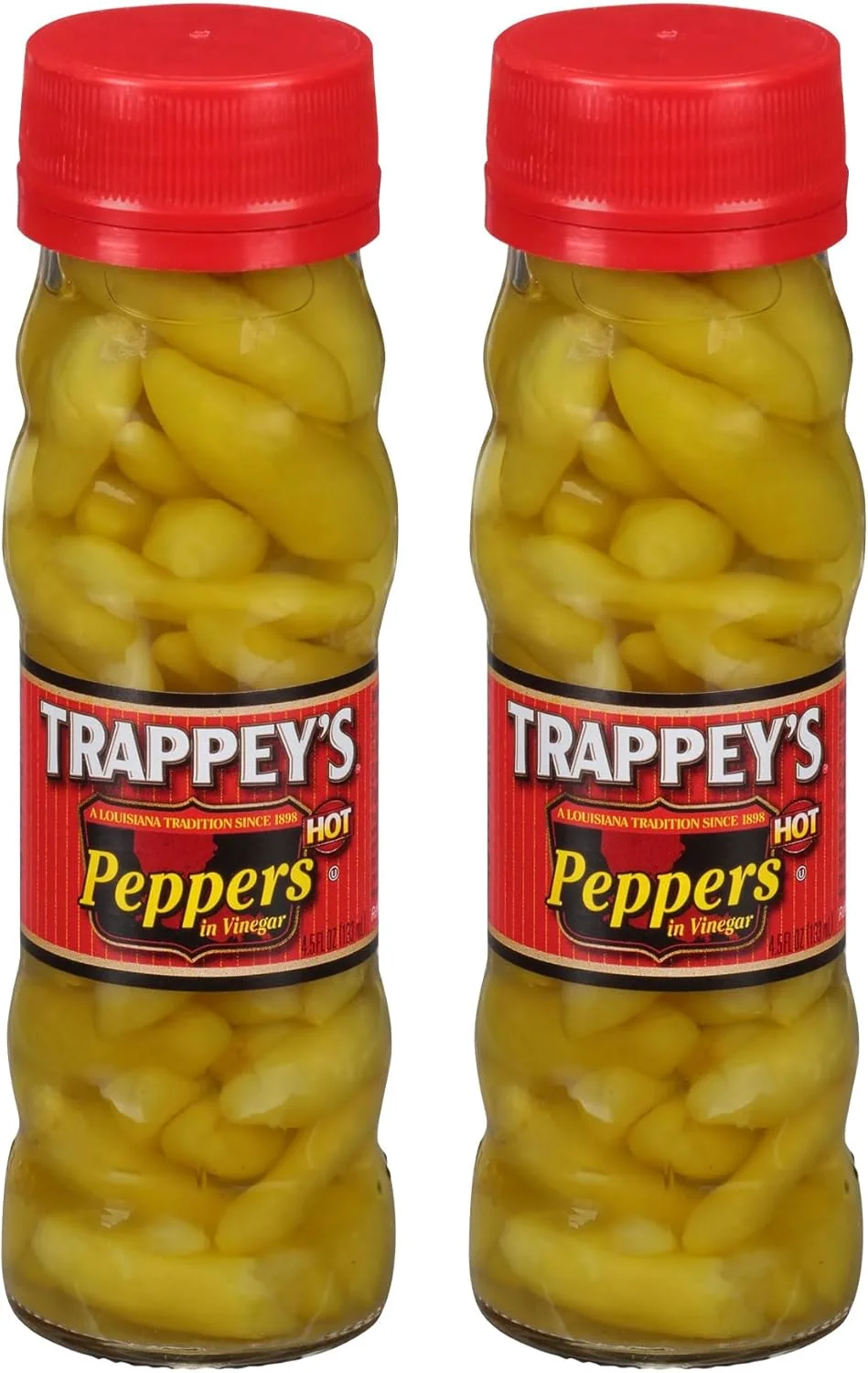 Trappey's Hot Peppers in Vinegar Premium Culinary Condiment (128 g, 2 Pack) lue3g