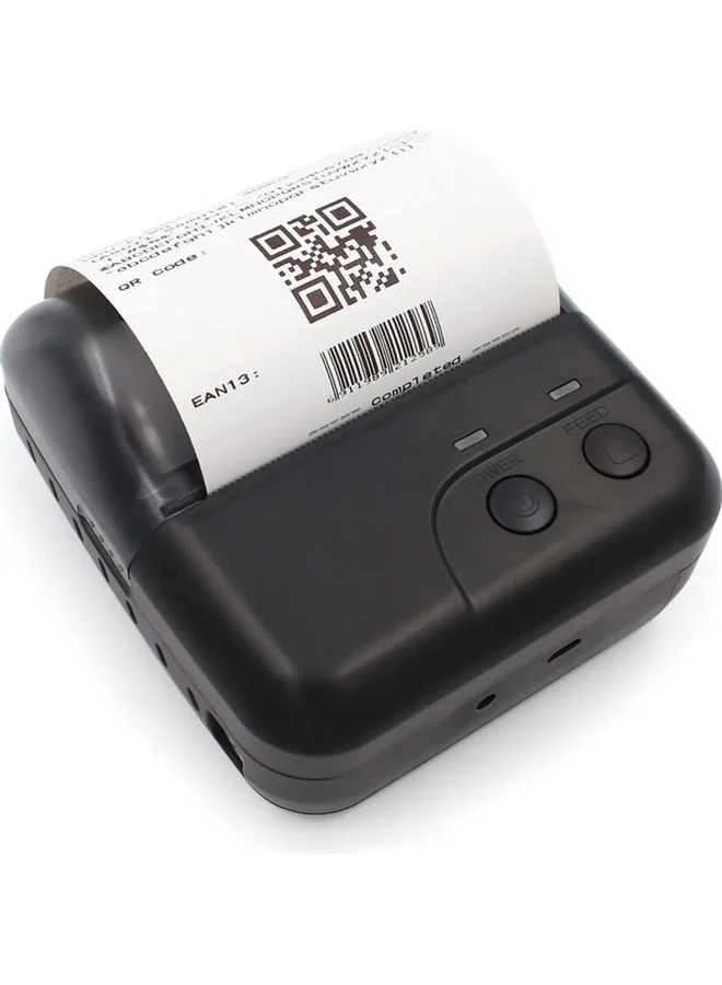 Aibecy Portable Thermal Receipt Printer Wireless Bluetooth USB Connection for Retail and Restaurant (Black) r8fge