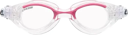 Premium Compact Swim Goggles Anti-Fog Clear Lens For Swimming Training (Clear/Pink, One Size) fwazx