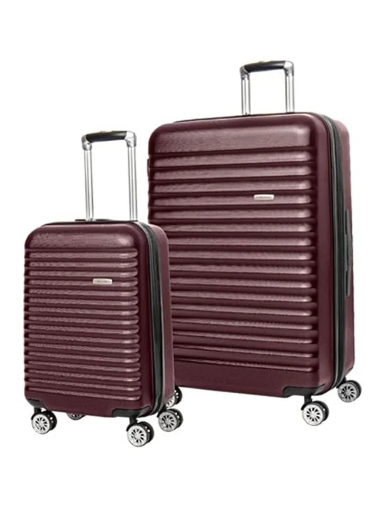 Premium Expandable Luggage Set 2-Piece Travel Suitcase Collection (Bordeaux, 2-Piece Set) a53da