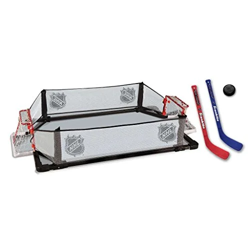 Premium Indoor Mini Hockey Rink Set with Goals and Sticks for Kids (36 x 255 cm) j4z2m