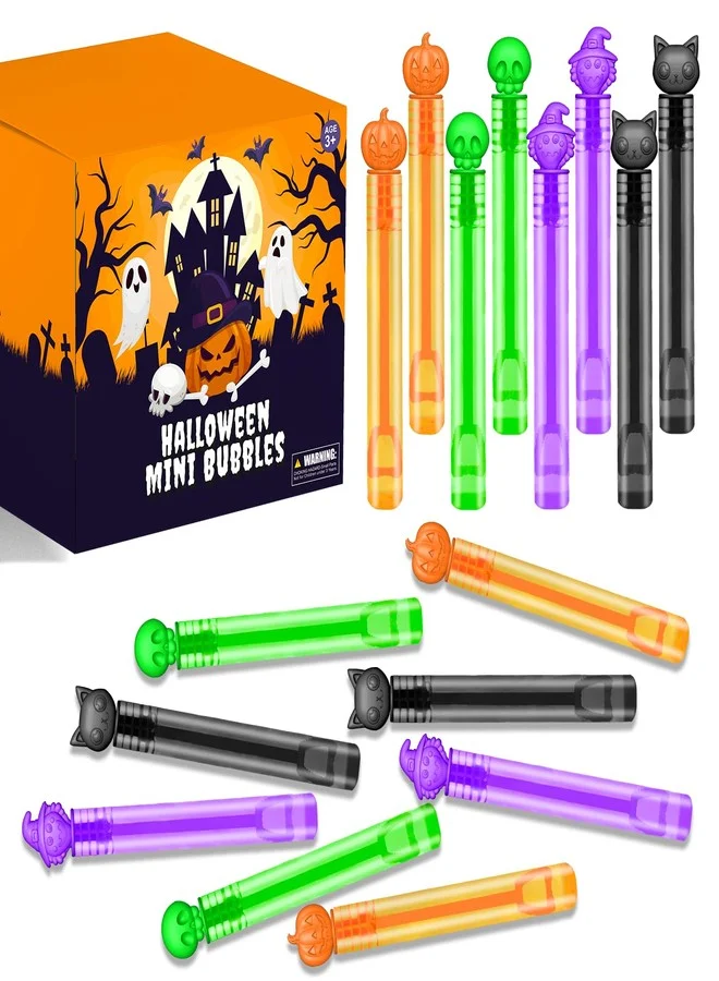 Leetous Halloween Mini Bubble Wands Party Favors Set (100-300 Pcs) for Kids Classroom Prizes and Goodie Bag Stuffers 2zbvl