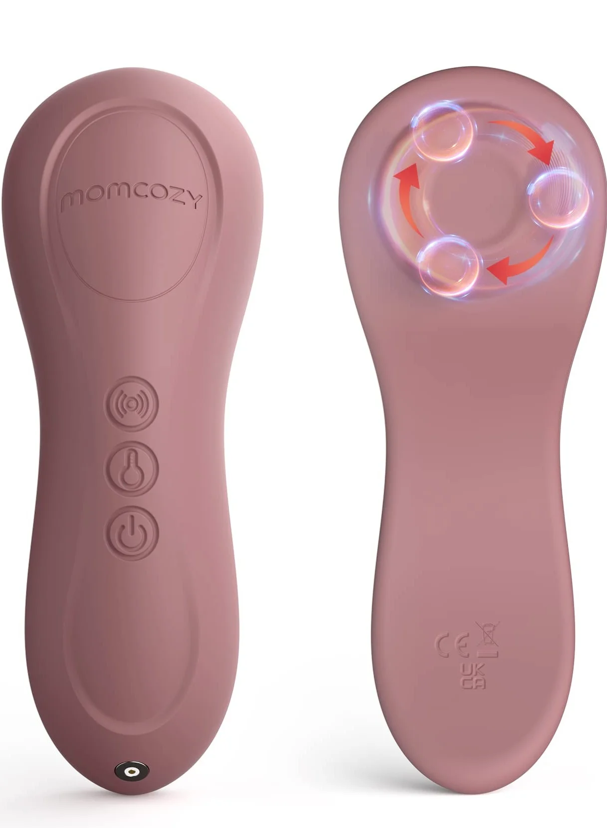 Premium Lactation Massager with Heat and Vibration for Breastfeeding Support (Dusty Rose, 1 Pack) xxk9z