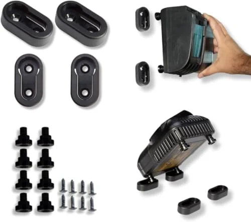 Metalmark Universal Power Tool Battery Charger Wall Mount Holder (Heavy-Duty ABS Plastic, 1-Pack) 5174k