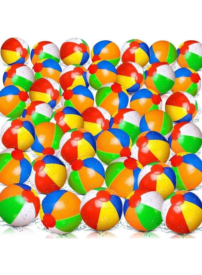 Zhanmai Inflatable Beach Balls Premium PVC Pool Party Toys for Kids and Adults (Rainbow, 100 Pack, 13 cm) cj4sq