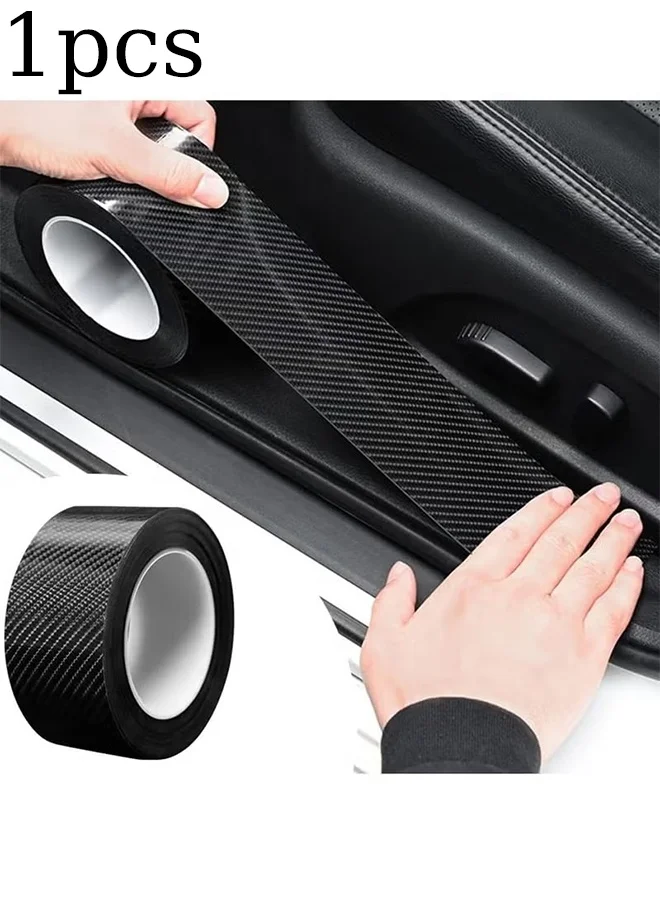 KANGLI Car Door Edge Guard Protector Strip Anti-Collision Scuff Plate for Bumper and Door (Matte Black, 1 Piece) 4mln2