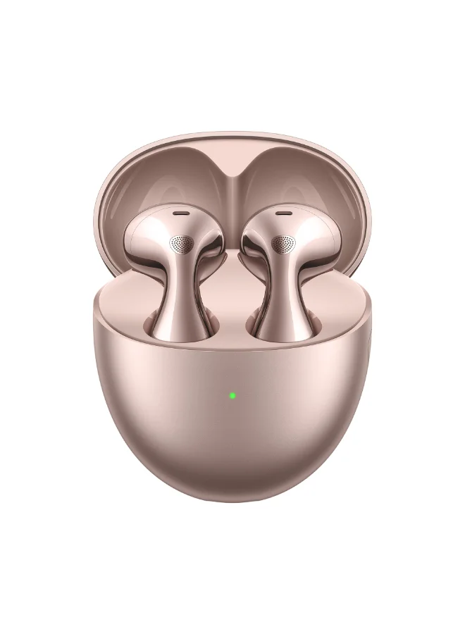 Smart Wireless Earbuds Dual-Driver True Sound Noise Cancelling IP54 Water-Resistant (Rose Gold) vuiw6