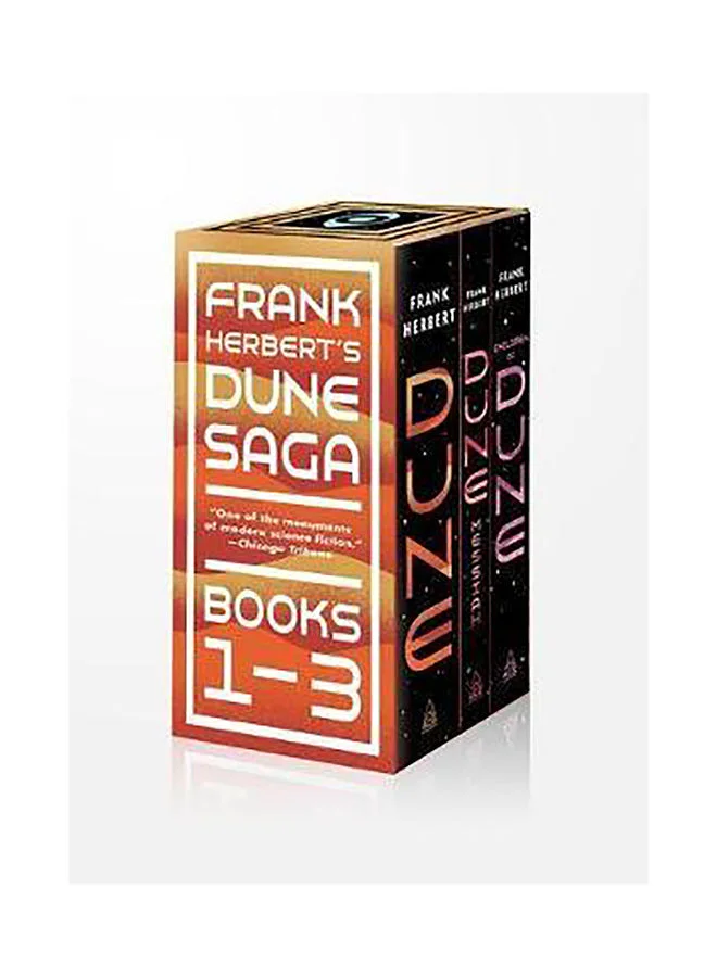 Dune Saga 3-Book Boxed Set by Frank Herbert (Science Fiction Paperback Collection) ac04v