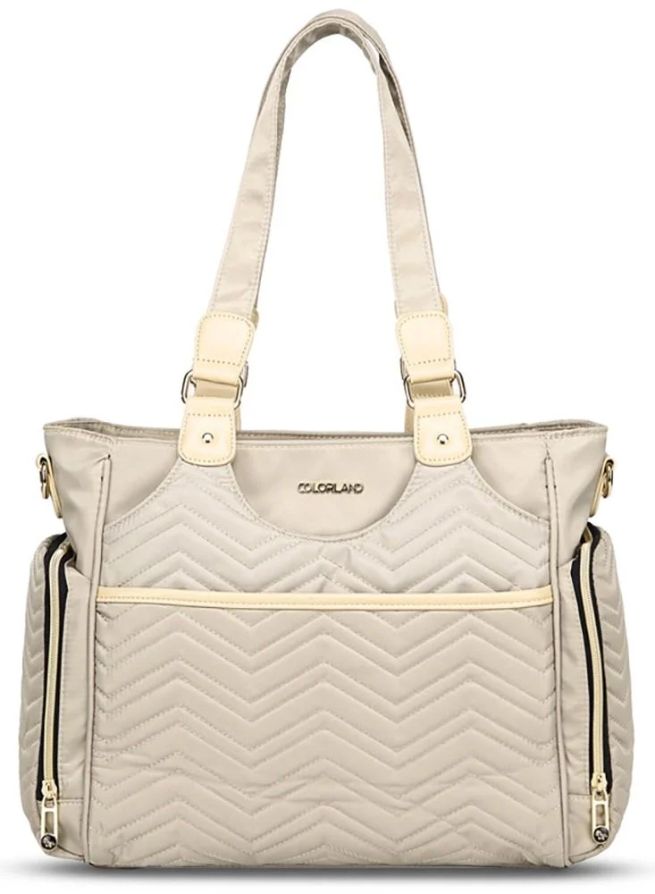 Little Story Matilda Diaper Bag with Adjustable Padded Shoulder Strap (Ivory, One Size) qq6mr