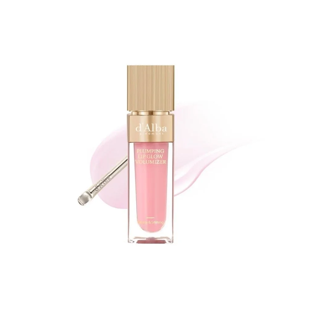 d'Alba Plumping Lip Glow Mood Volumizer High-Shine Hydrating Tint (Pink, 5 mL) 0wv1p