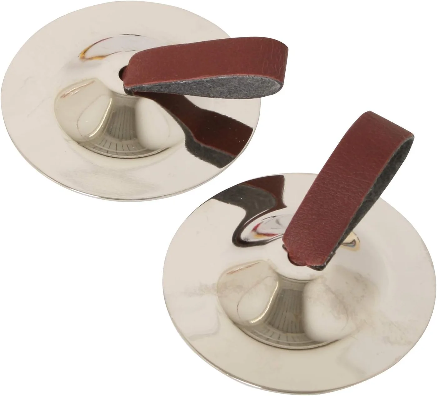 Premium Steel Finger Cymbals Professional Percussion Instrument Set (Pair, 5 cm) ern0i
