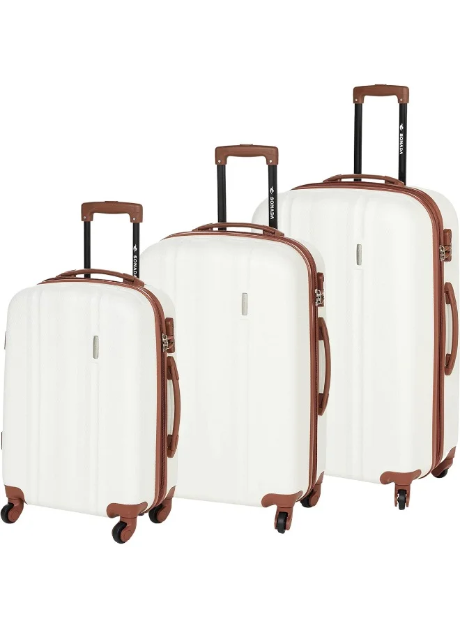 Sonada Hardside Luggage Set 3-Piece Expandable ABS-PC Suitcase Set with Double Zipper and Anti-Theft Lock (Set of 3) qthi5