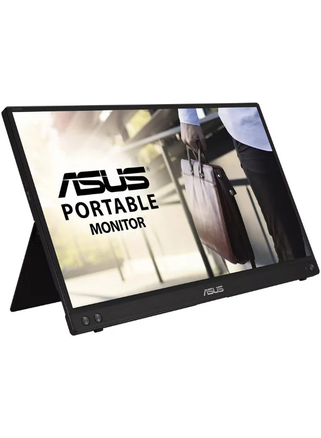 Portable Monitor 15.6-inch FHD IPS Display USB-C High-Resolution Screen for Laptop (Black, 39.6 cm) liour