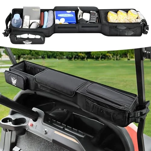SKYJDM Foldable Golf Cart Dash Organizer Storage Basket (1680D Oxford Fabric, Universal Fit) pp9es