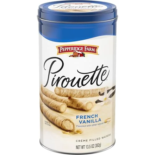 Premium French Vanilla Cr¨¨me Filled Wafer Cookies (Crispy Rolled Wafers, 383 g) cbpze