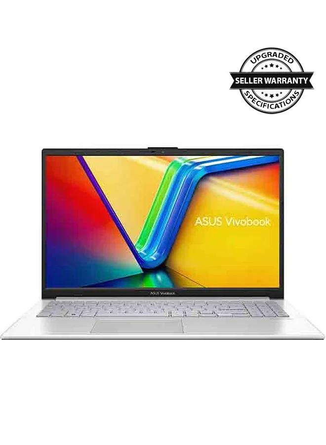 Premium 15.6-Inch Laptop, Intel Core i3-N305, 8GB RAM, 256GB SSD, Windows 11 Home, English/Arabic Keyboard (Cool Silver) 0zhu9