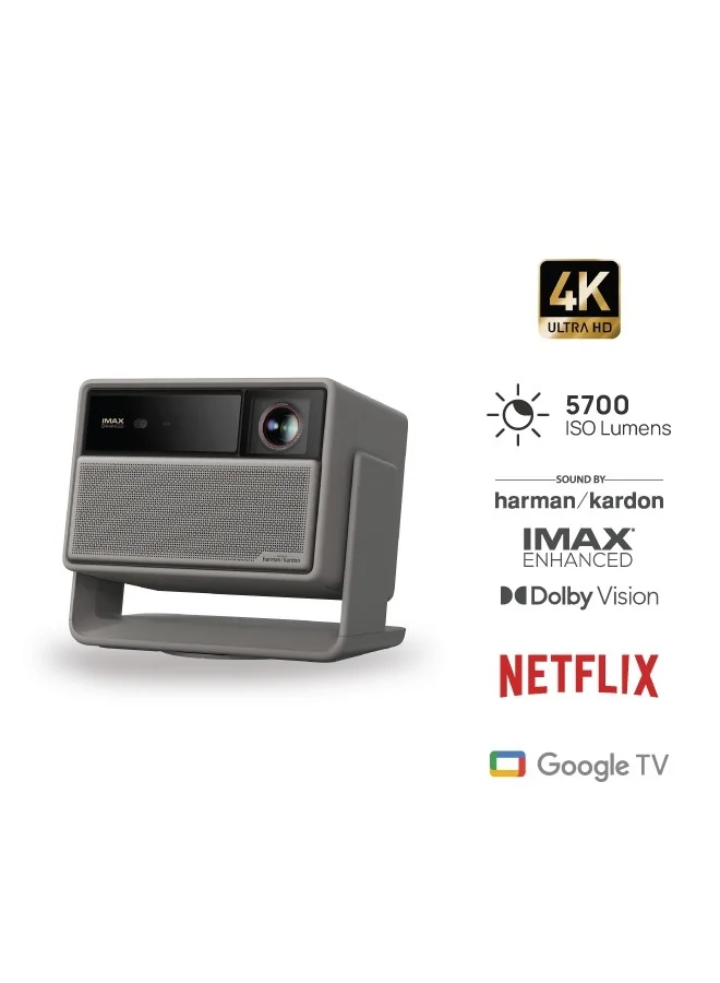 Premium 4K RGB Triple Laser Projector Home Cinema System (5700 ISO Lumens, 240Hz Gaming, 300-inch Display, Smart TV Integration) 7ruhw