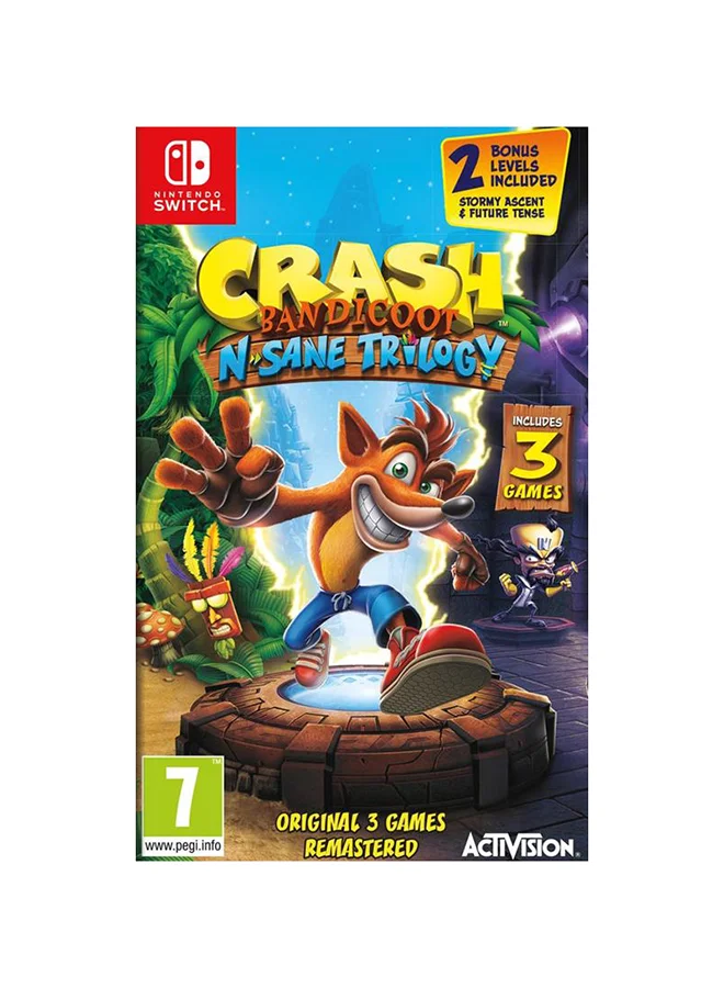 Activision Crash Bandicoot N. Sane Trilogy Adventure Game for Nintendo Switch (International Version) aa62r