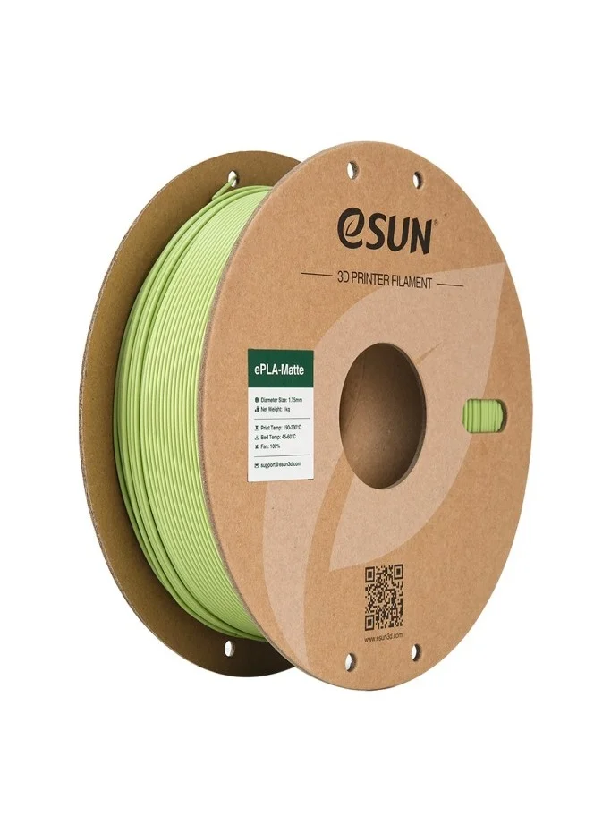 Premium Matte PLA 3D Printer Filament (1.75 mm, 1 kg) Professional Grade Material for Precise Printing, Matcha Green 1h2rx