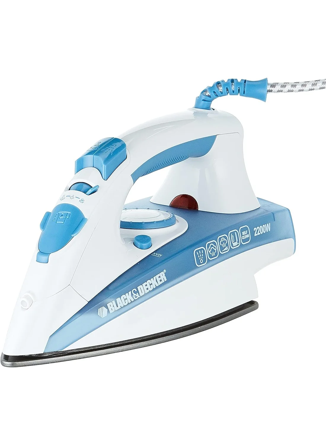 Premium Steam Iron with Non-Stick Soleplate and Vertical Steam Function (Blue, 220 mL, 2200 W) 26url