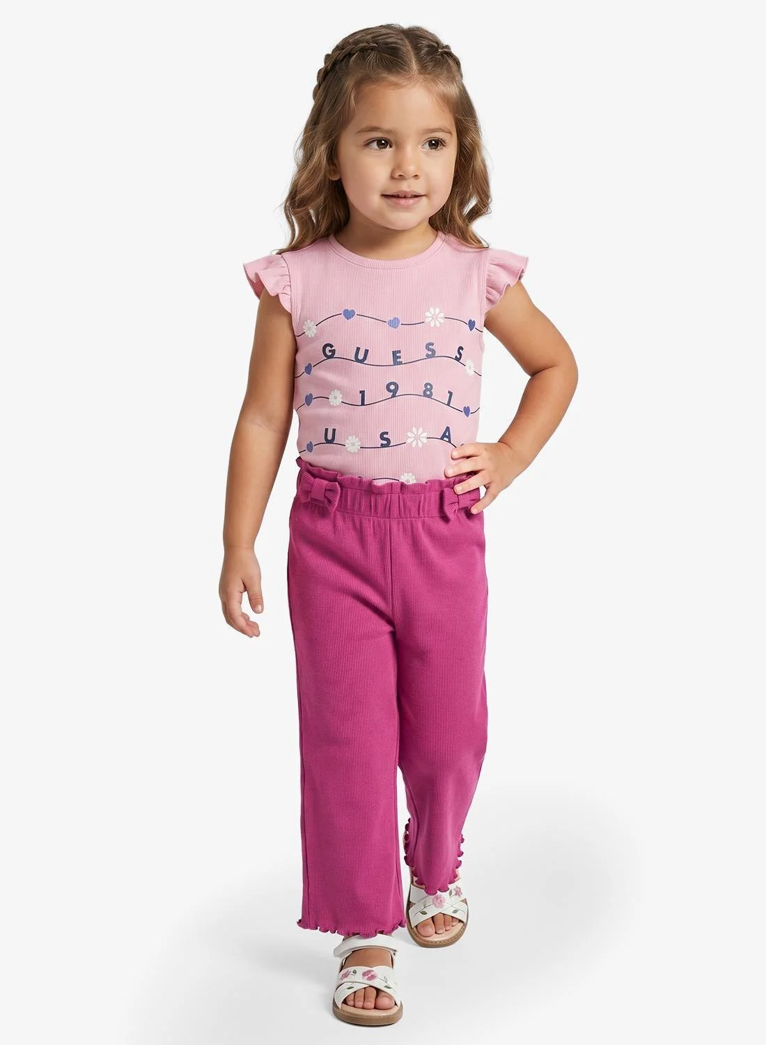 Premium Kids Wide Leg Trousers Comfortable Casual Fit (Size 120cm) iuc9b