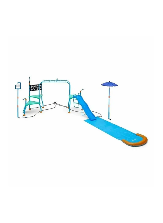 Plum Water Park Blaster Course Outdoor Backyard Water Play Set (Kids, 300 cm) qz0vr