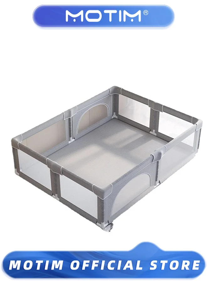 Motim Extra Large Baby Playpen (150 x 180 cm) Indoor and Outdoor Safety Activity Center with Dual Gates lujiy