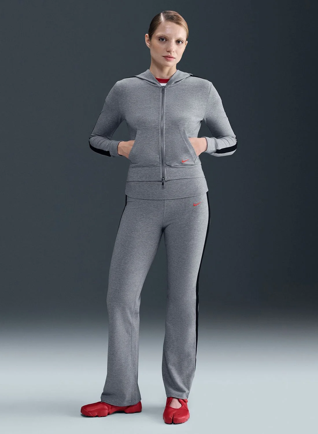 Athletic High-Rise Fleece Pants Premium Soft Warm Athletic Trousers for Women (Black, Medium) 2qjj1