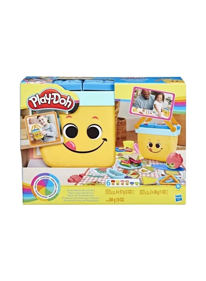 Creative Modeling Dough Picnic Shapes Starter Set with 12 Tools and 6 Compound Colors for Kids 2qf7e