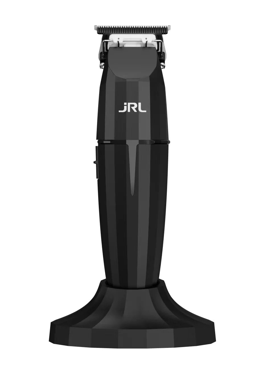 JRL Professional Cordless Hair Trimmer with Zero-Gap Precision Blades and Charging Dock (Black) jivfo