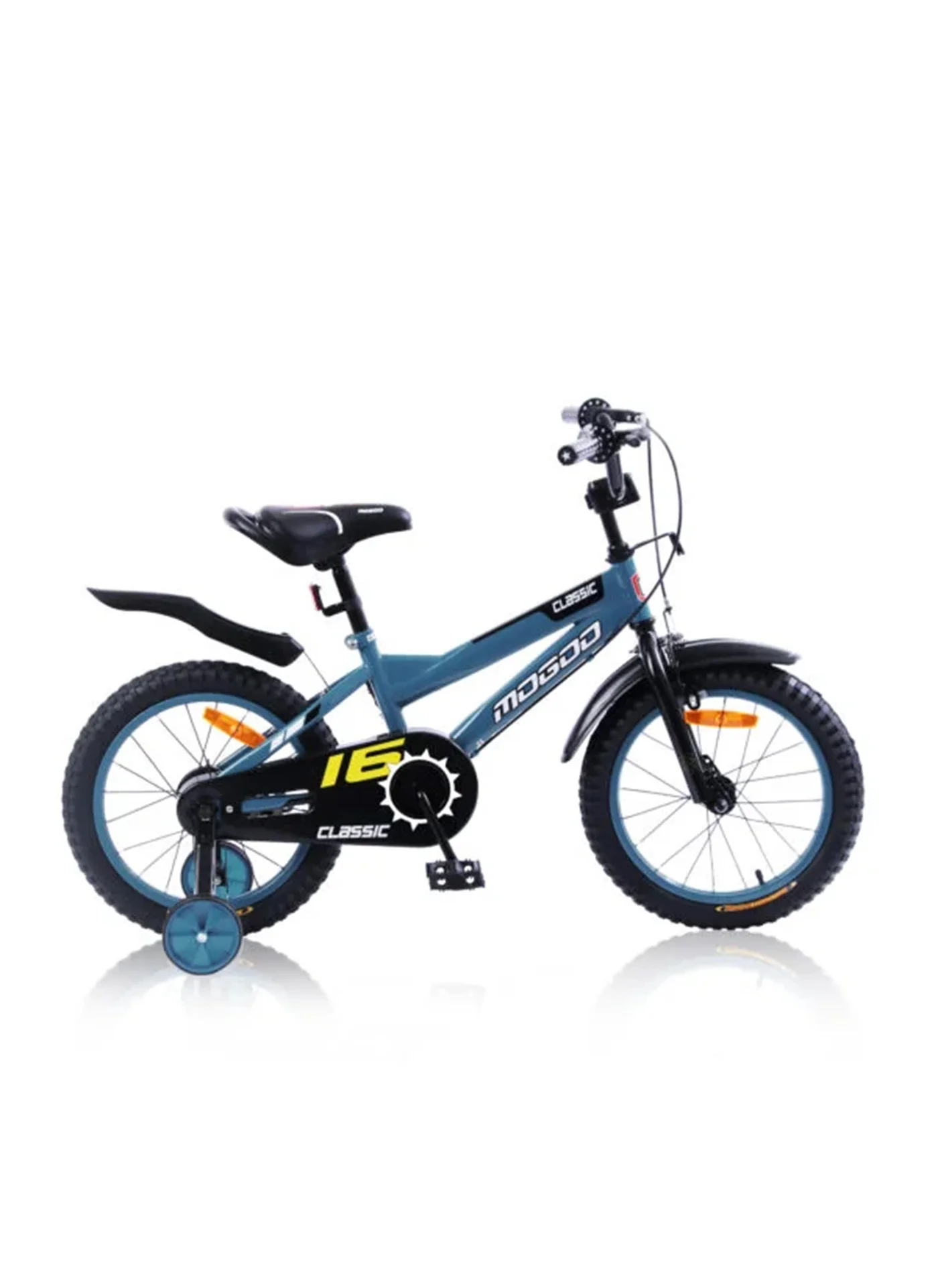 MOGOO Classic Bicycle 16 Inch Durable Steel Frame Kids Bike (Grey, 40 cm) em68x