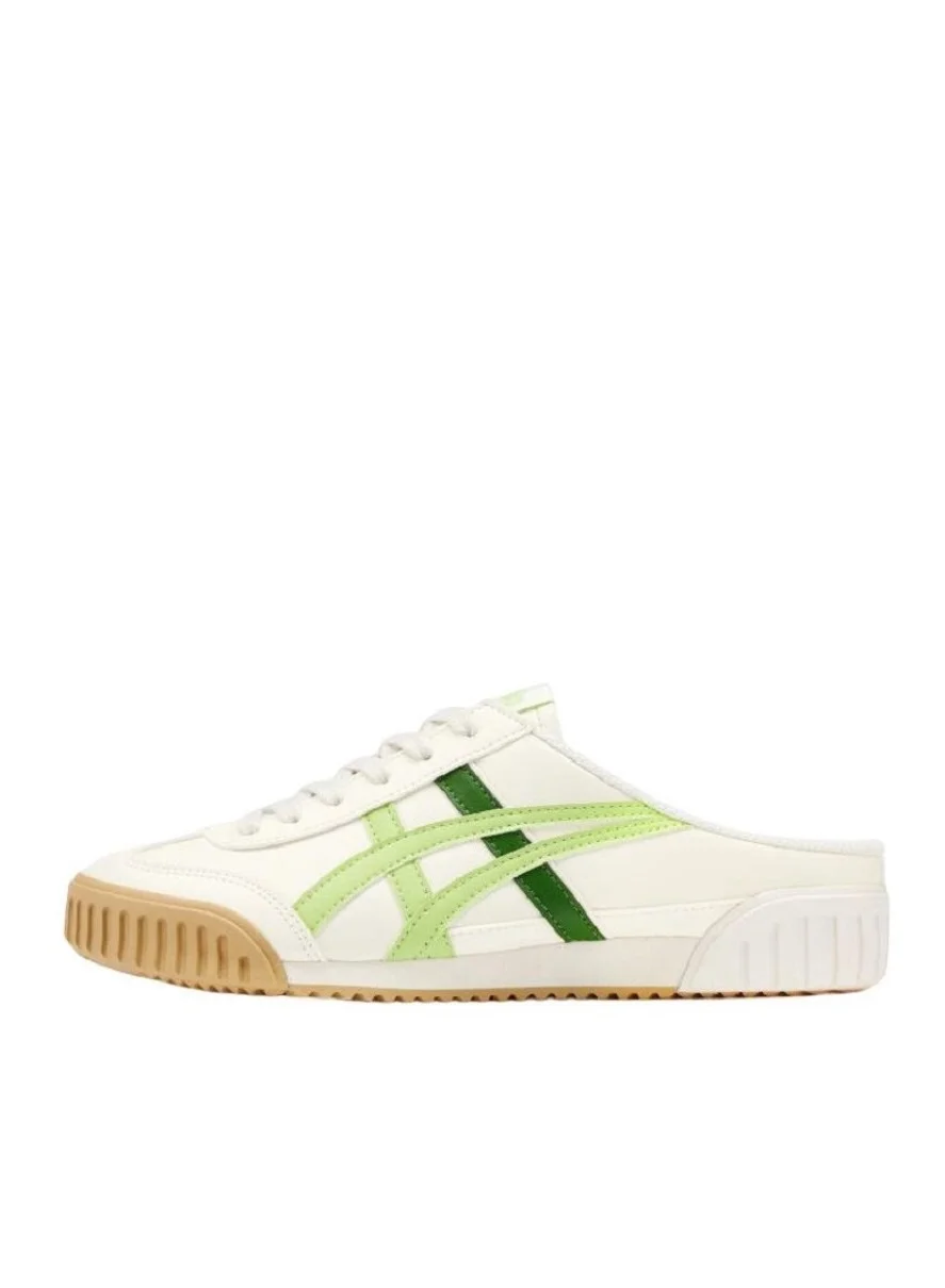 Premium Sabot Slip-On Sandals Colorblock Athleisure Sneakers (Beige/Light Green, Unisex) 3t9v3