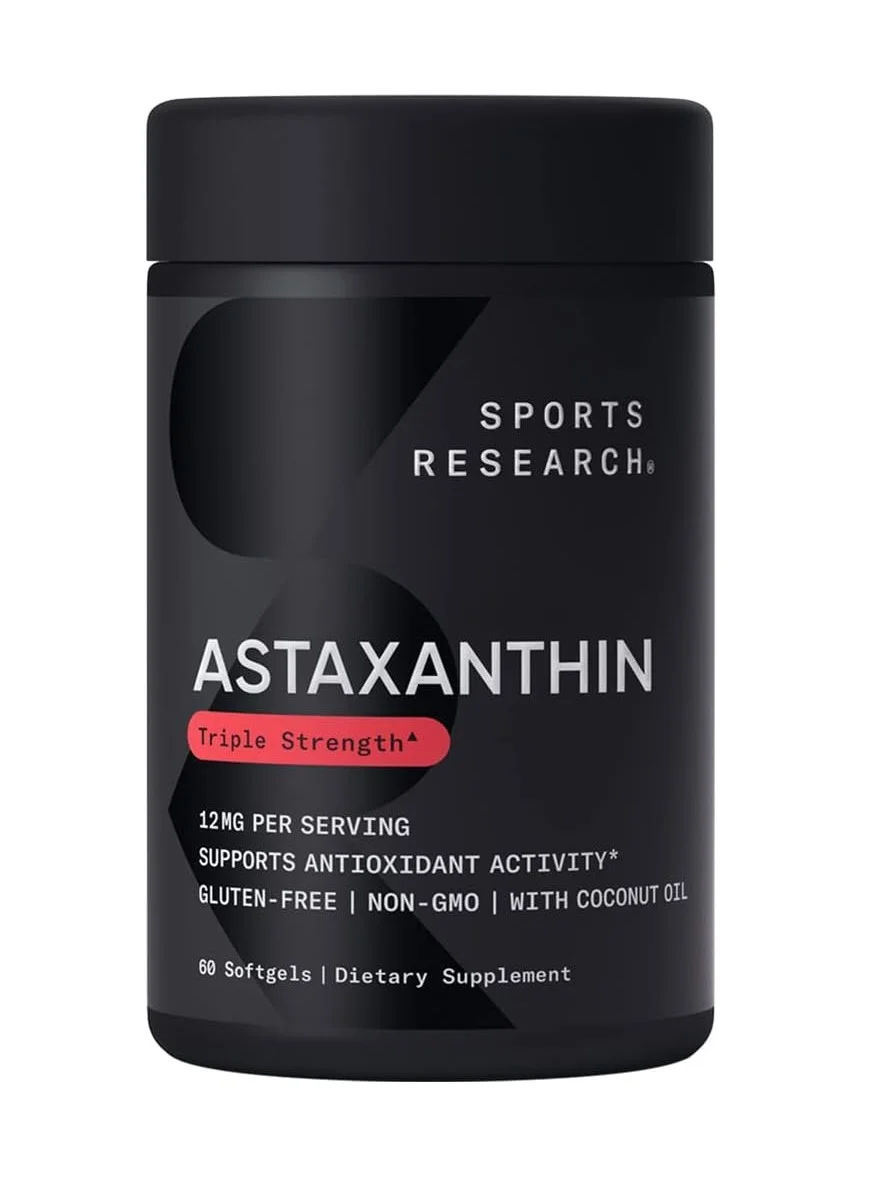 Premium Astaxanthin Triple Strength Antioxidant Supplement (12mg, 60 Softgels) drxgf