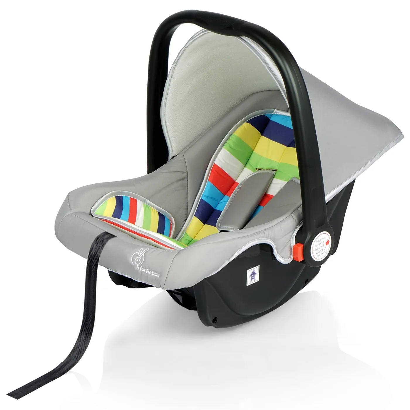 Premium 4-in-1 Baby Carry Cot Multi-Functional Infant Travel System (Grey, 1 Pack) iqqcx