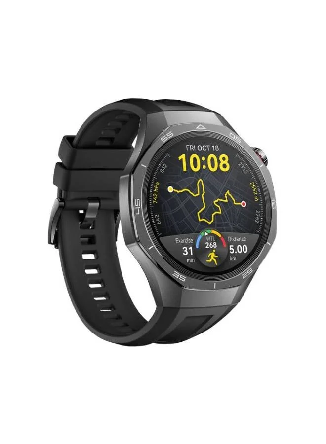 Smart Pro Sports Smartwatch Sharp-Edged Design Health Tracking Fitness Tracker (Black, 46 mm) ffmps