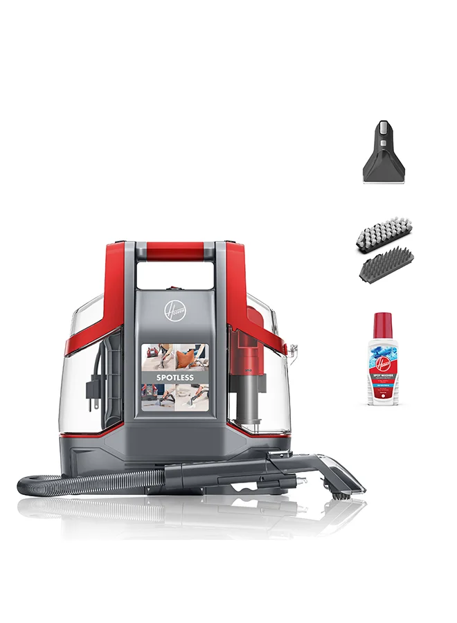 Portable Carpet and Upholstery Cleaner Machine (Red, 400 W) - Professional Multi-Surface Deep Cleaning for Car Seats, Sofas, and Home Textiles o22p1