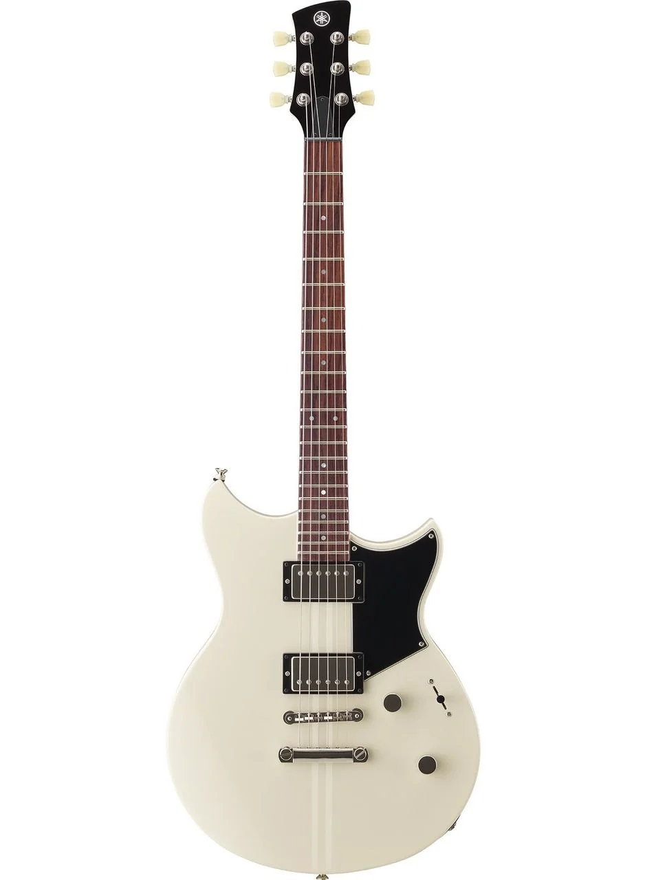 Premium Electric Guitar 6-String Solid Body Instrument for Musicians (Vintage White) rmqve