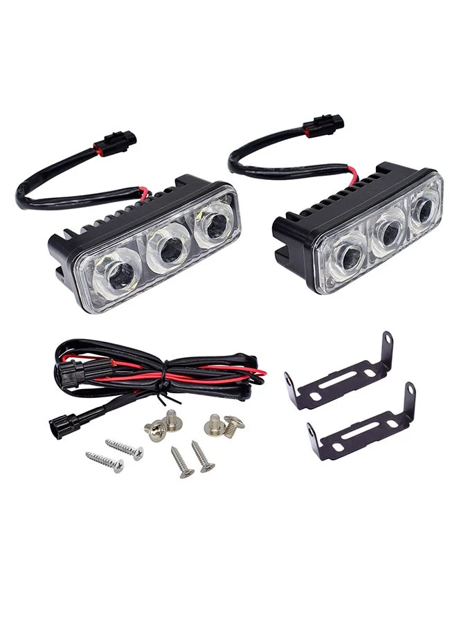 MUNTAQI LED Fog Lights with Projector Lens (High-Intensity DRL Driving Lamps, Waterproof, Pair) 43p8w