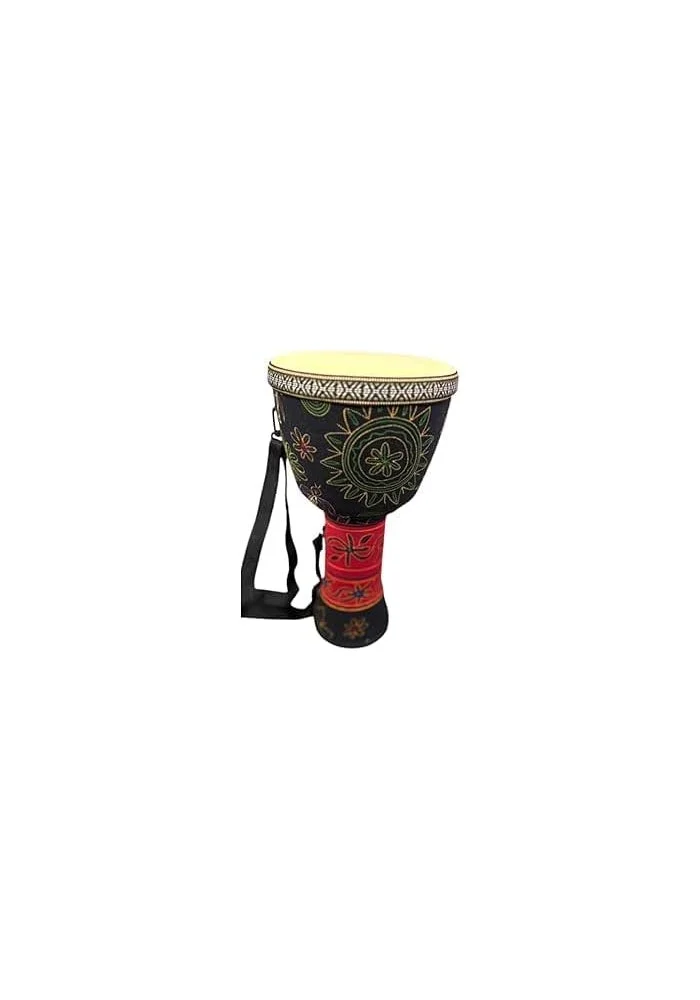 MegArya 8-Inch Djembe Drum Hand-Carved African Percussion Instrument for Adults and Beginners (20 cm) q6qrb