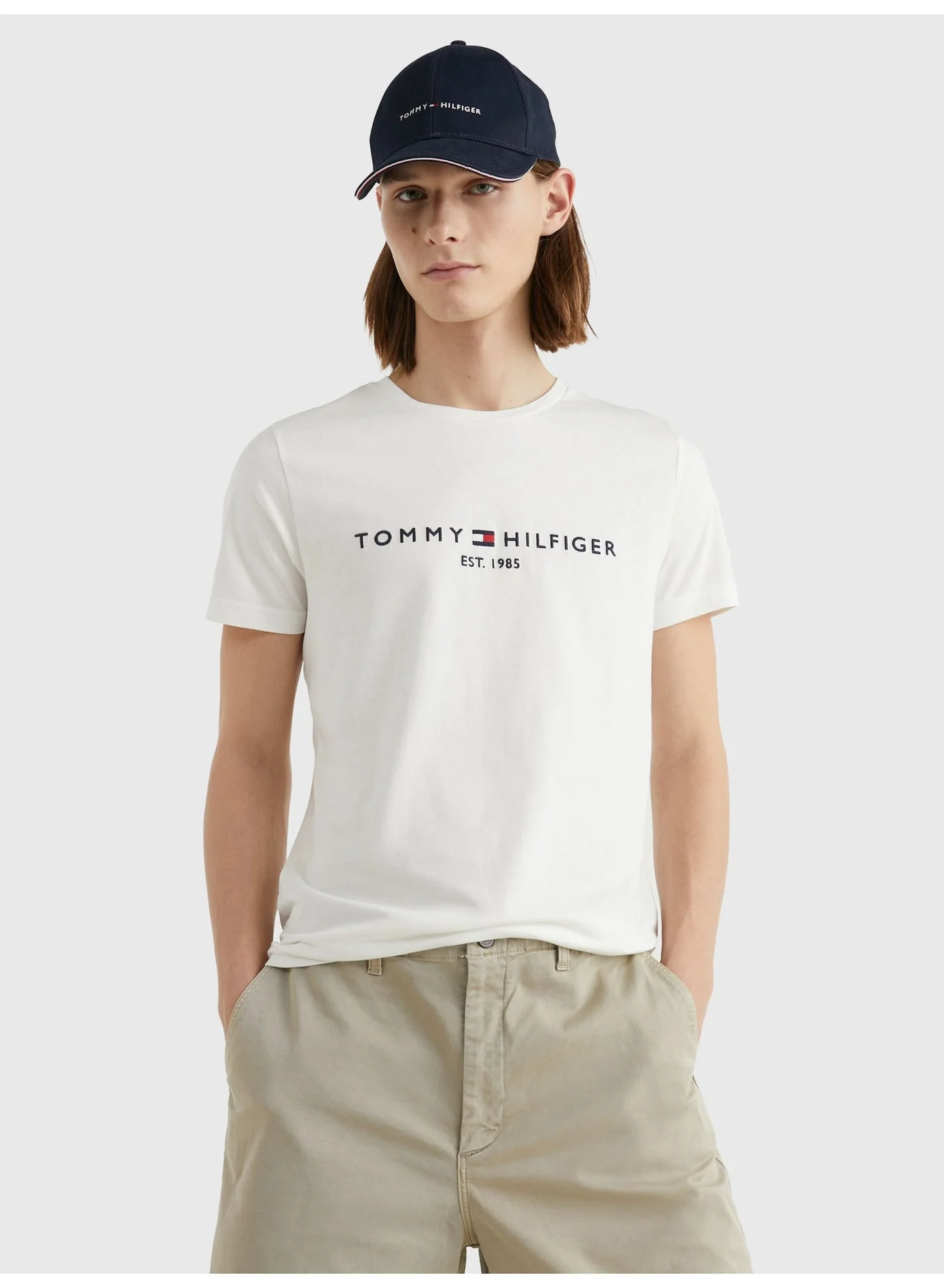 Premium Logo Graphic T-Shirt Casual Crew Neck Cotton Tee for Men oeca5