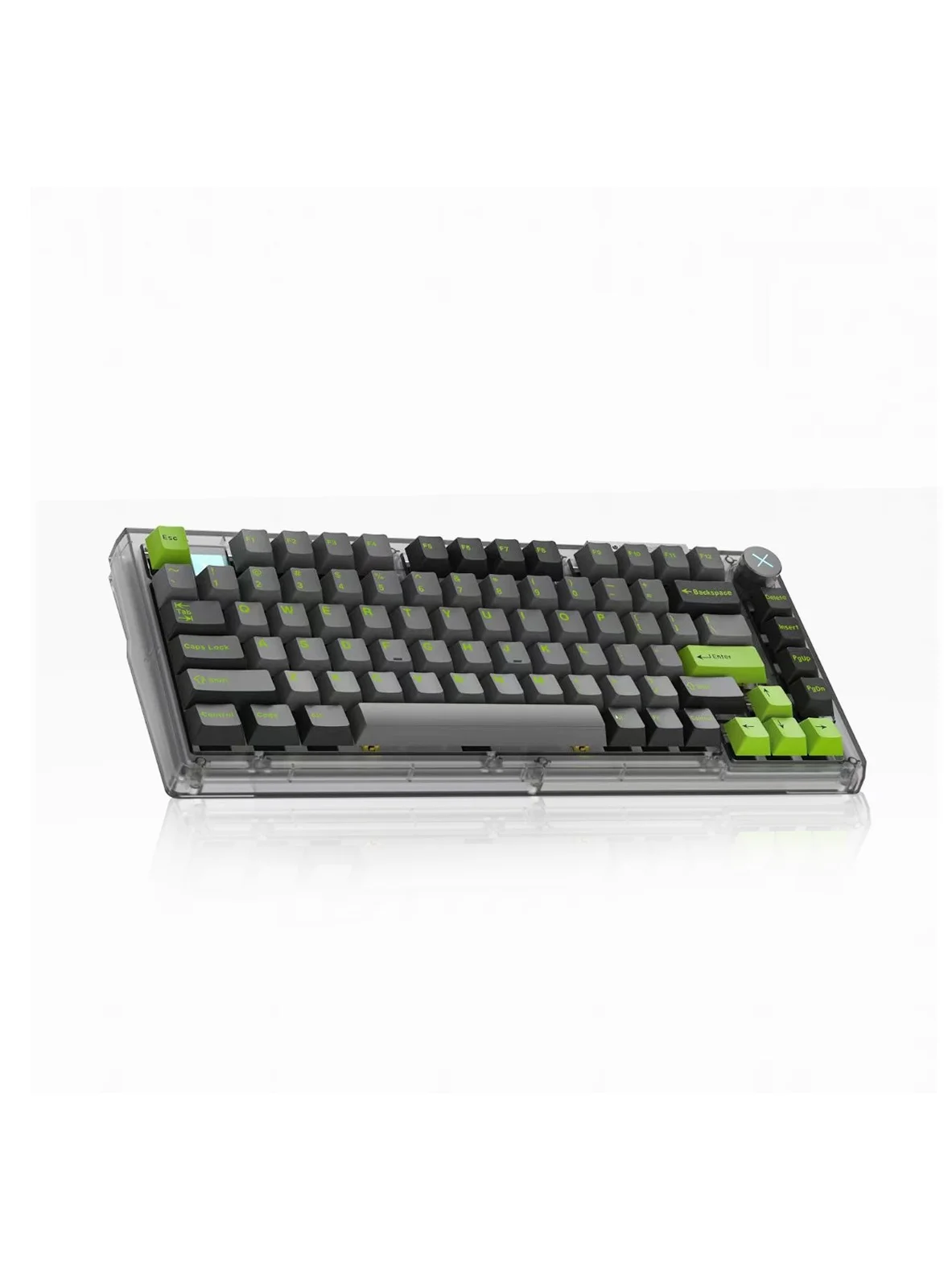 ZIPFORCE Wireless Mechanical Keyboard 81 Keys Hot Swappable RGB Backlit Gaming Keyboard with Knob (2.4GHz/USB-C/BT5.0, PBT Keycaps) a9q89