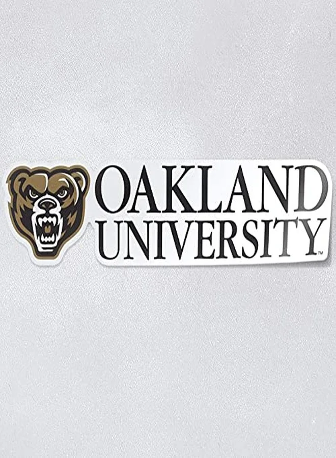 Nudge Printing Oakland University Golden Grizzlies Logo Decal Premium Waterproof Vinyl Sticker for Cars and Laptops (15 cm) rq7cu