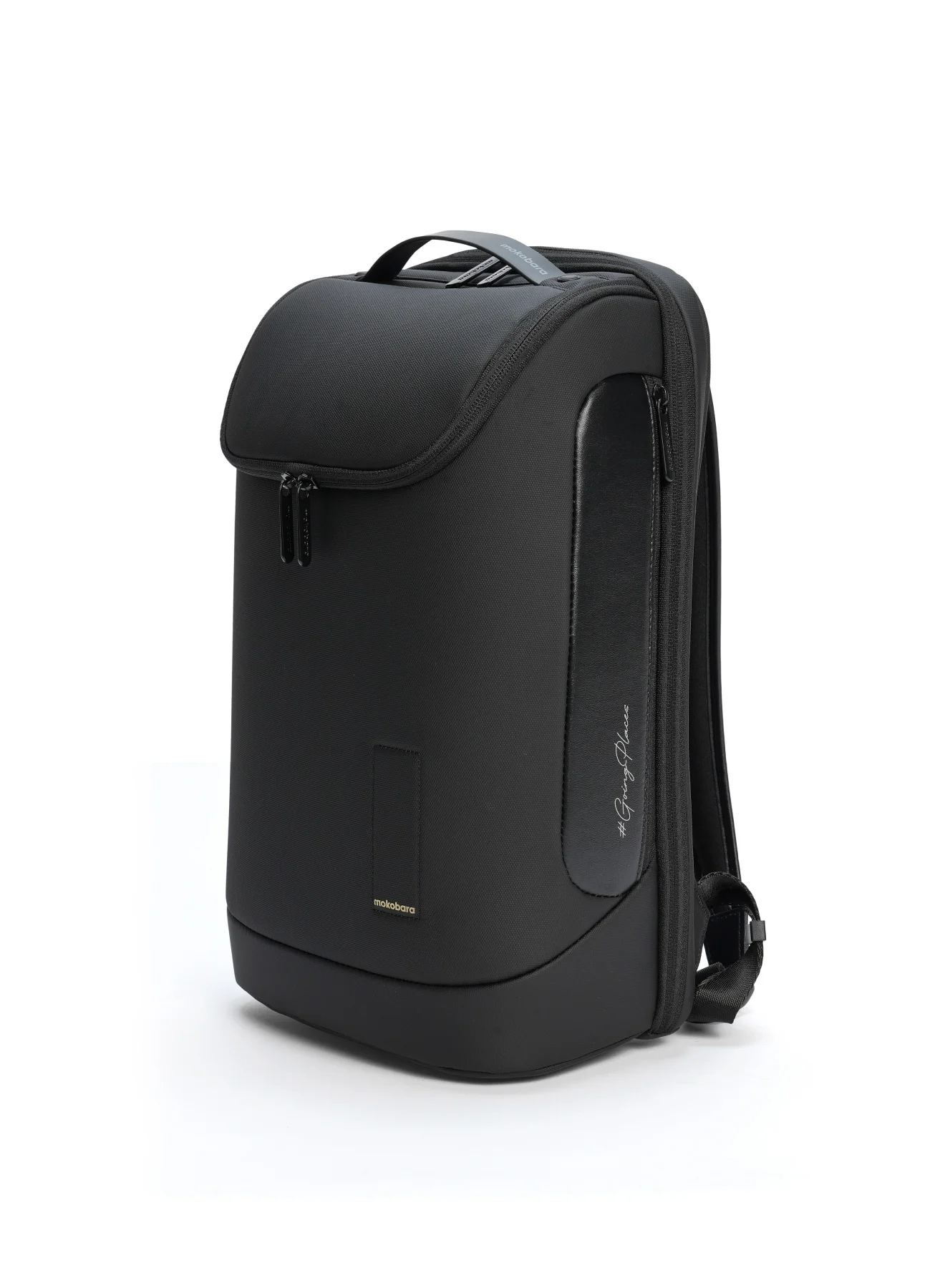 Premium Transit Laptop Backpack with 180-Degree Clamshell Opening and Luggage Sleeve (Black, 20L) lwgim